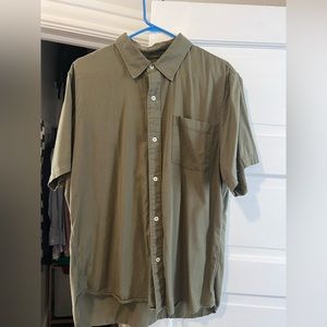 Buck Mason Draped Twill S/S One Pocket Shirt